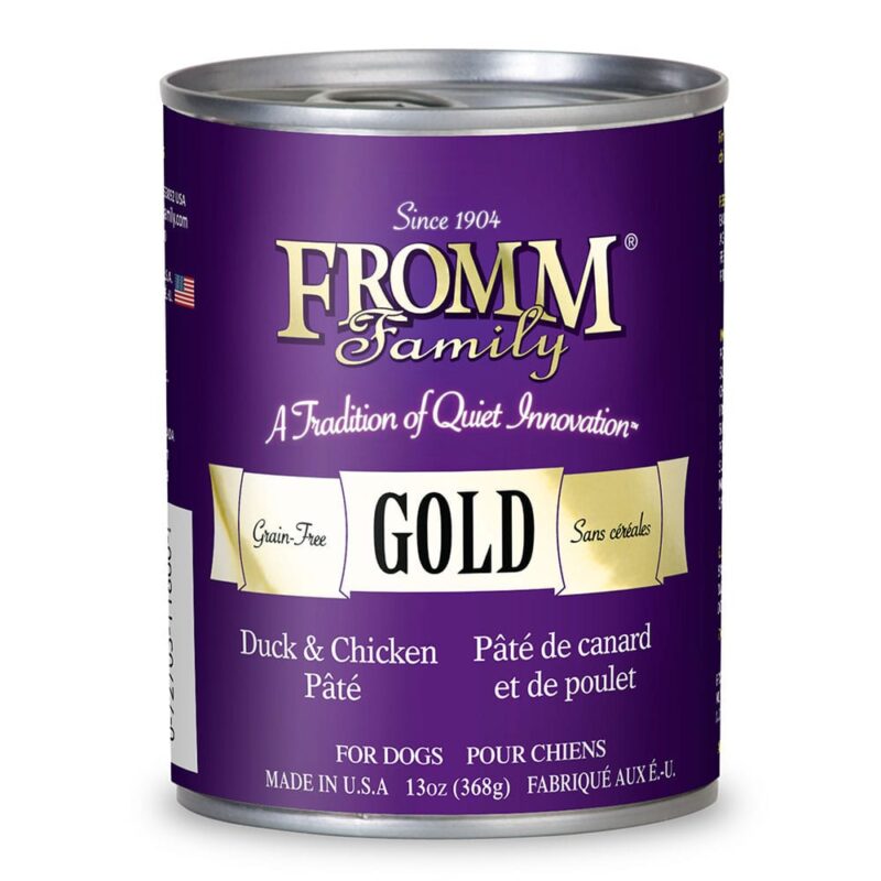 13oz. Fromm Gold Duck & Chicken Pate Dog Food