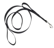 Black 6ft. 1 inch Double Loop Leashes