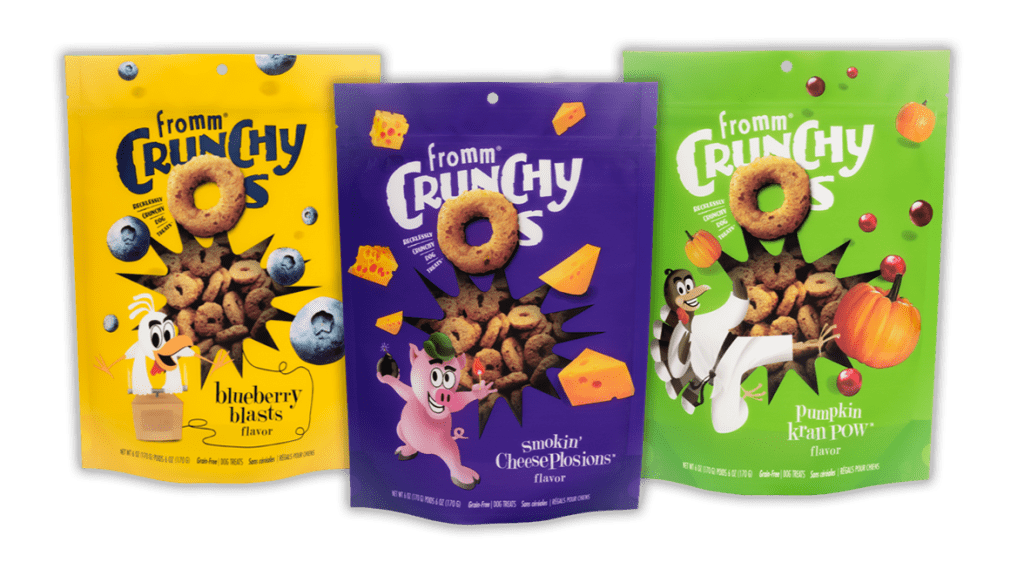 Crunchy O's dog treats for our doggy day care clients